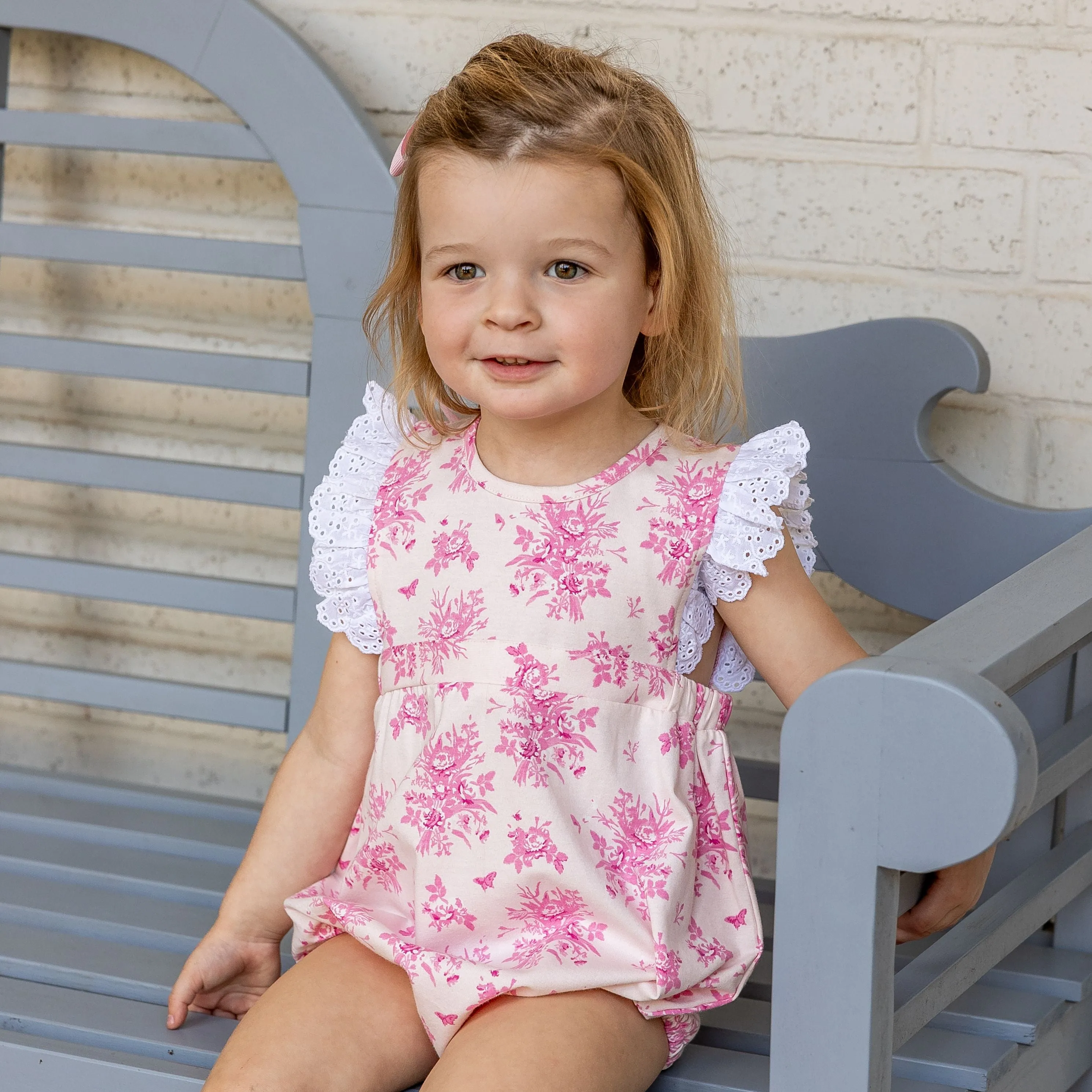 Alicen Girls Bubble - Pink Vintage Floral