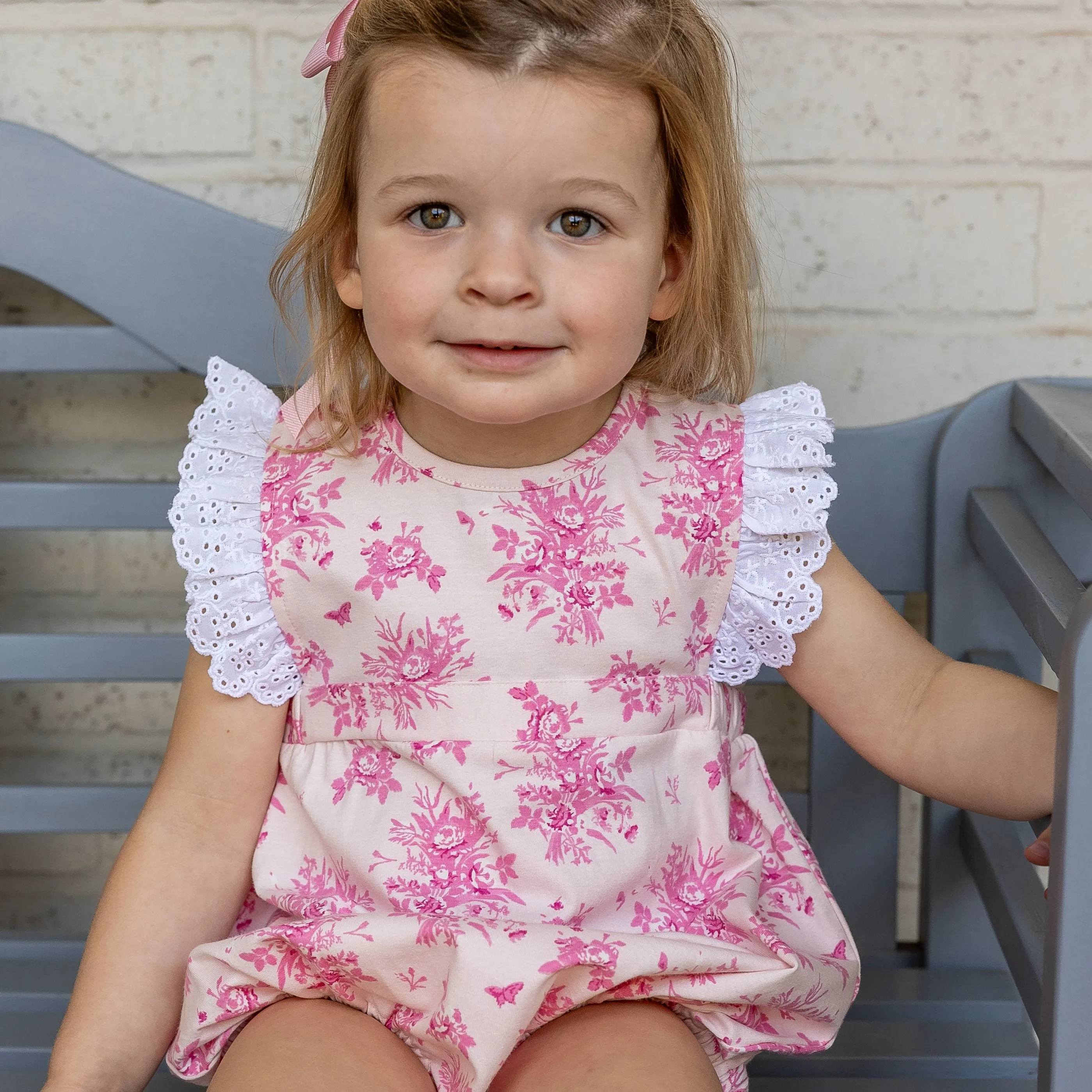 Alicen Girls Bubble - Pink Vintage Floral
