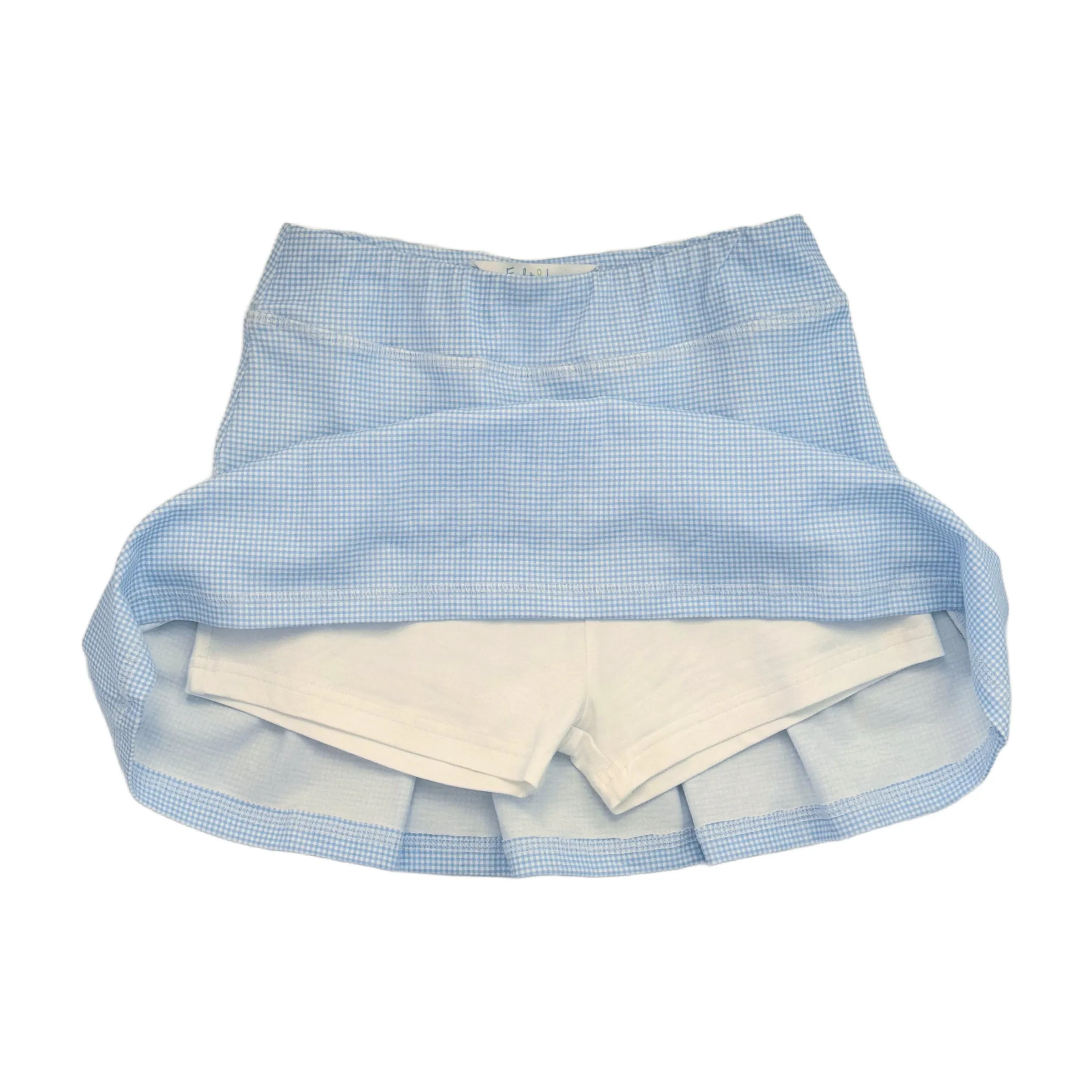 Amelia Girls Skort - Light Blue Gingham