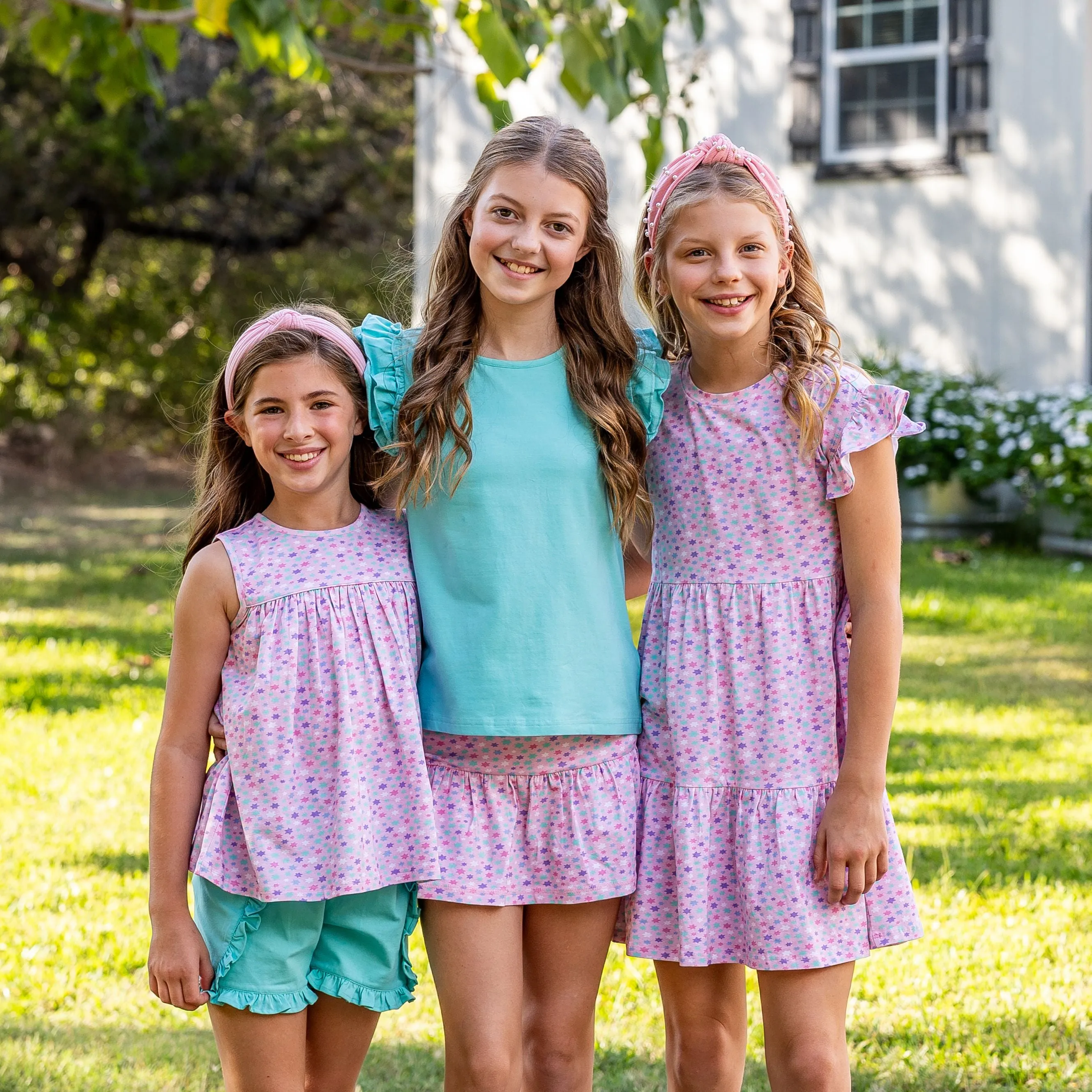 Amelia Girls Skort - Seaside Stars