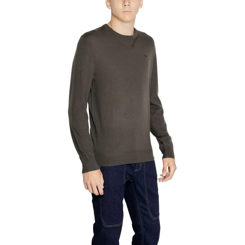 Armani Exchange Green Wool Sweater