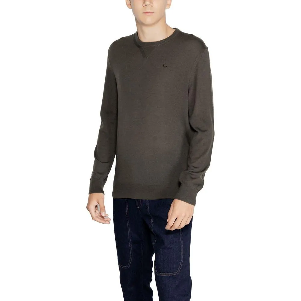Armani Exchange Green Wool Sweater