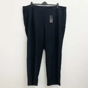 Avenue Black Straight Leg Trousers UK 28 Tall