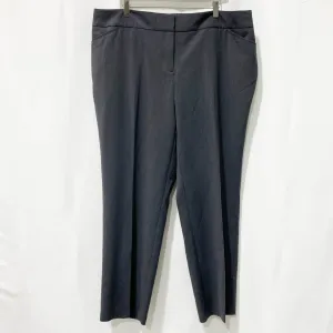 Avenue Charcoal Grey Straight Leg Smart Trousers UK 16
