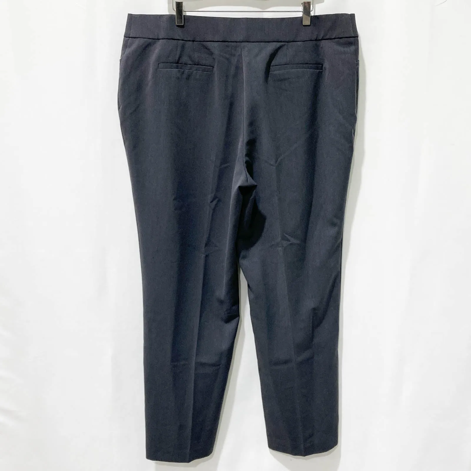 Avenue Charcoal Grey Straight Leg Smart Trousers UK 16