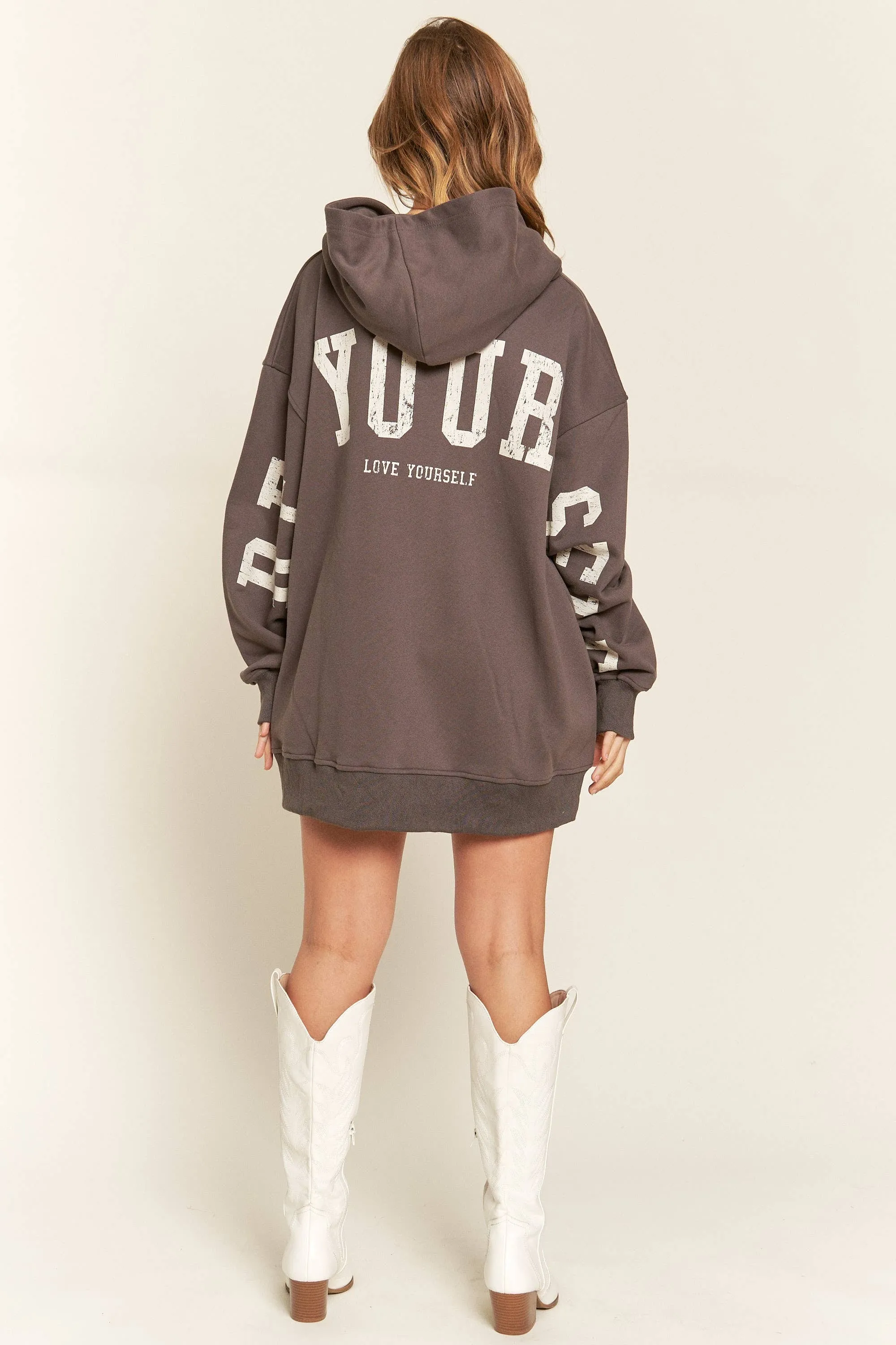 Be Yourself Hoodie Oversized Sweatshirt