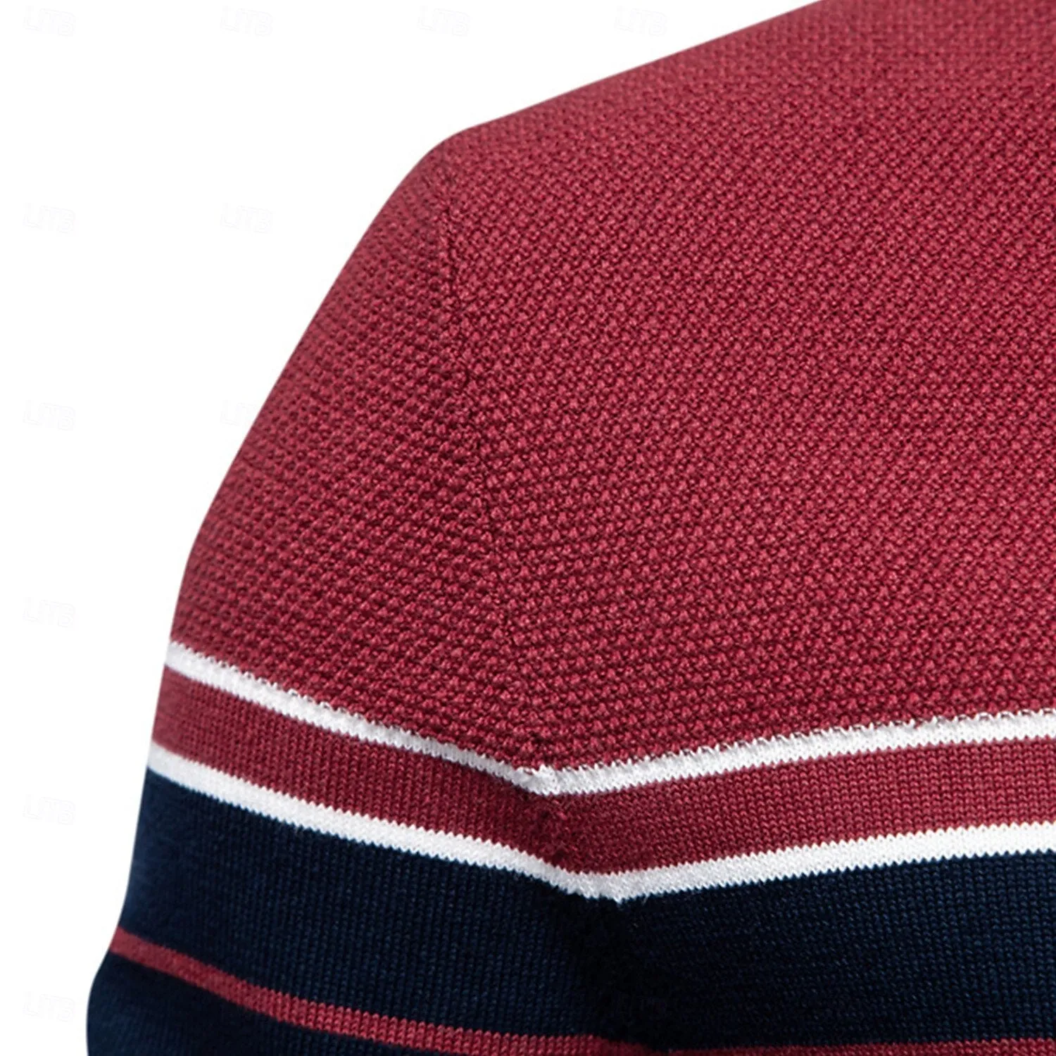Block Striped Knitwear Pullover Sweater