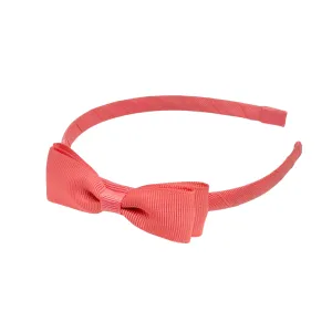 Bow Headband - Coral