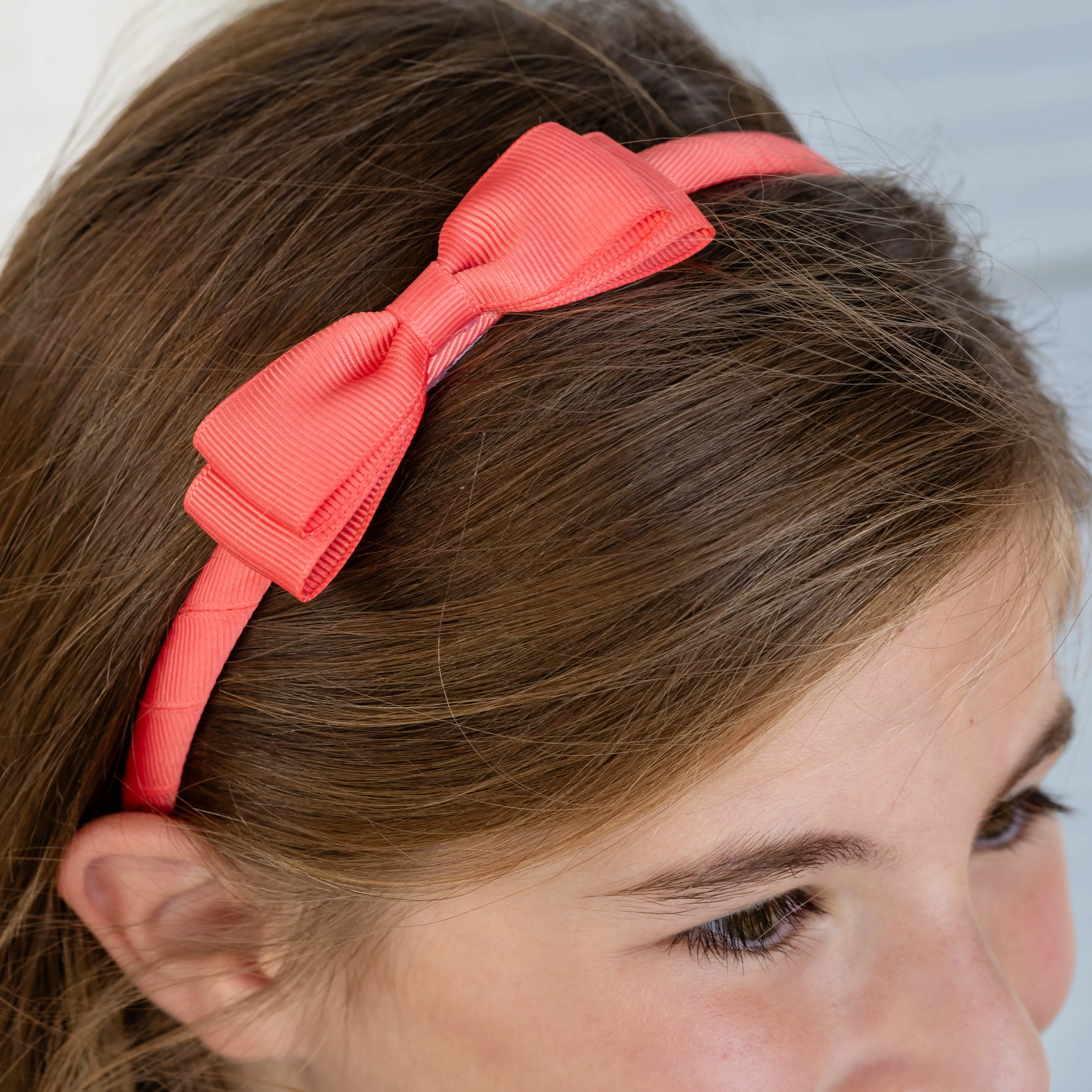 Bow Headband - Coral