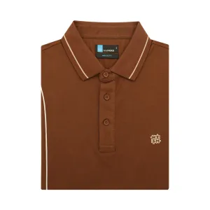 bradFORD Short-Sleeved Polo - Brown