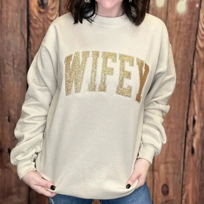 Custom MOM Sweatshirt With Embroidered Names
