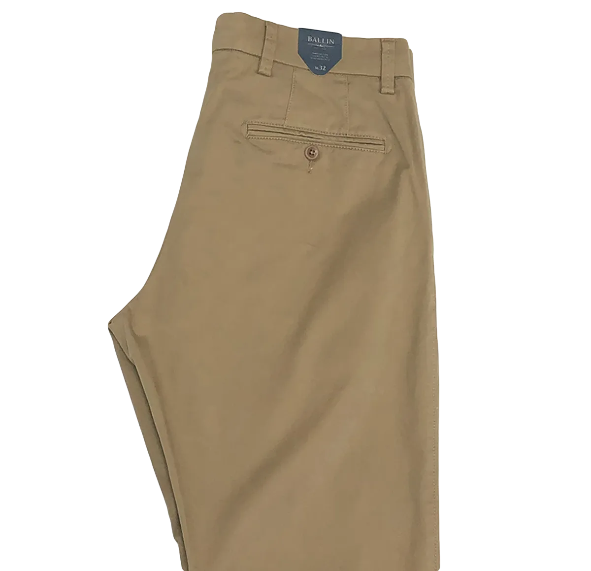 Dark Khaki Brushed Cotton Pant - Atwater Fit | Ballin