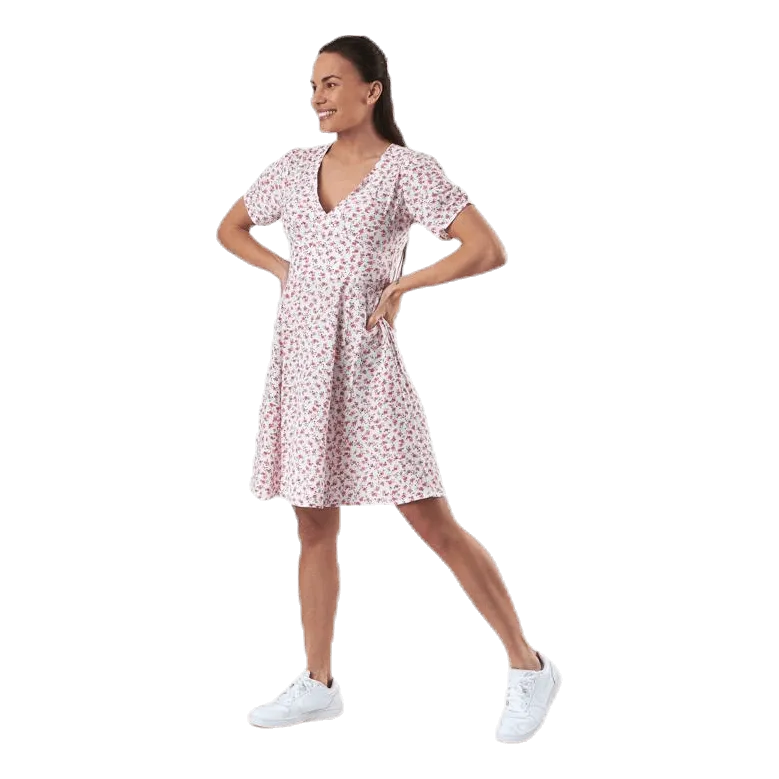 Davie Ss Short Dress Wvn White