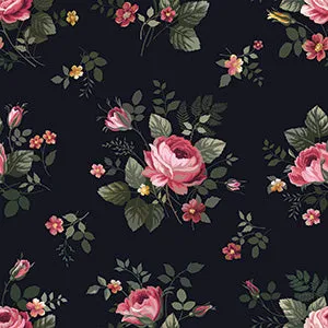 Dramatic High-Low Skirt Cottage Rose Mesh RTW