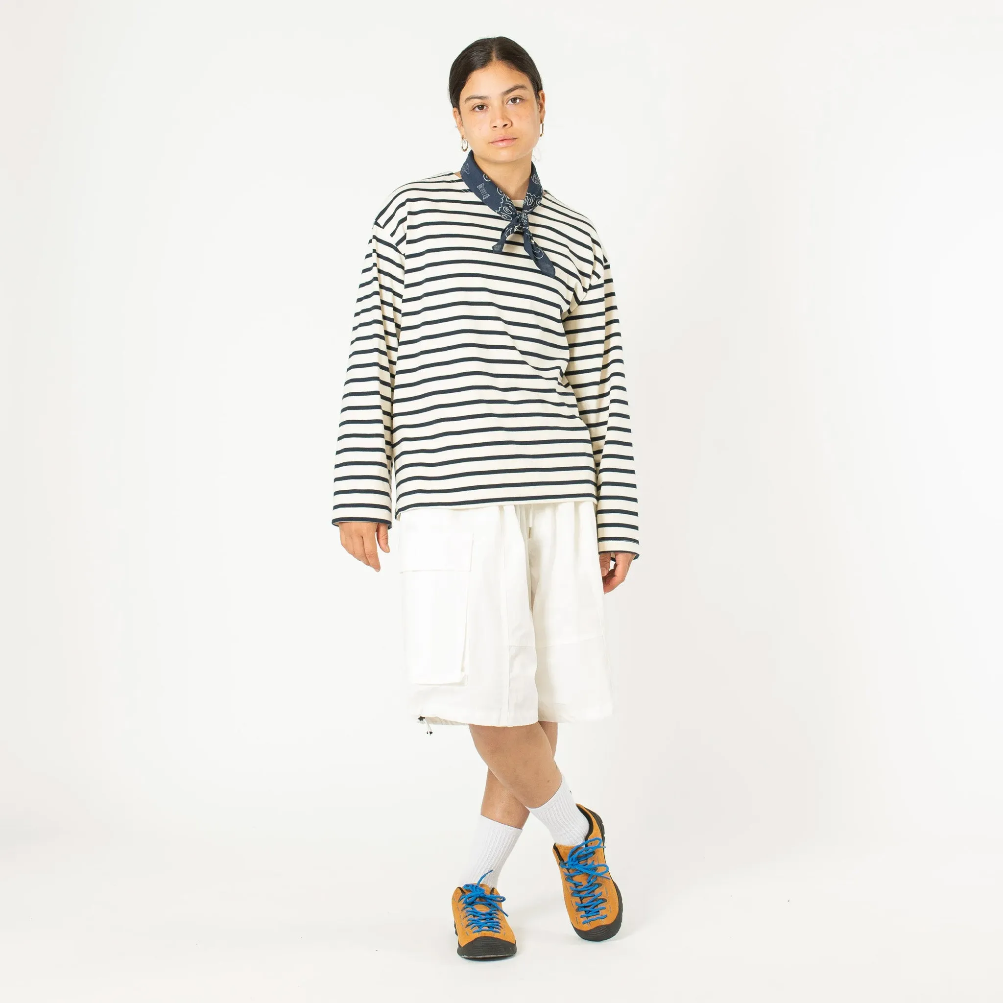 Estudio Niksen Longsleeve Stripe Top (Navy)
