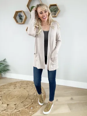 Experiences Cardigan in Taupe (SALE)