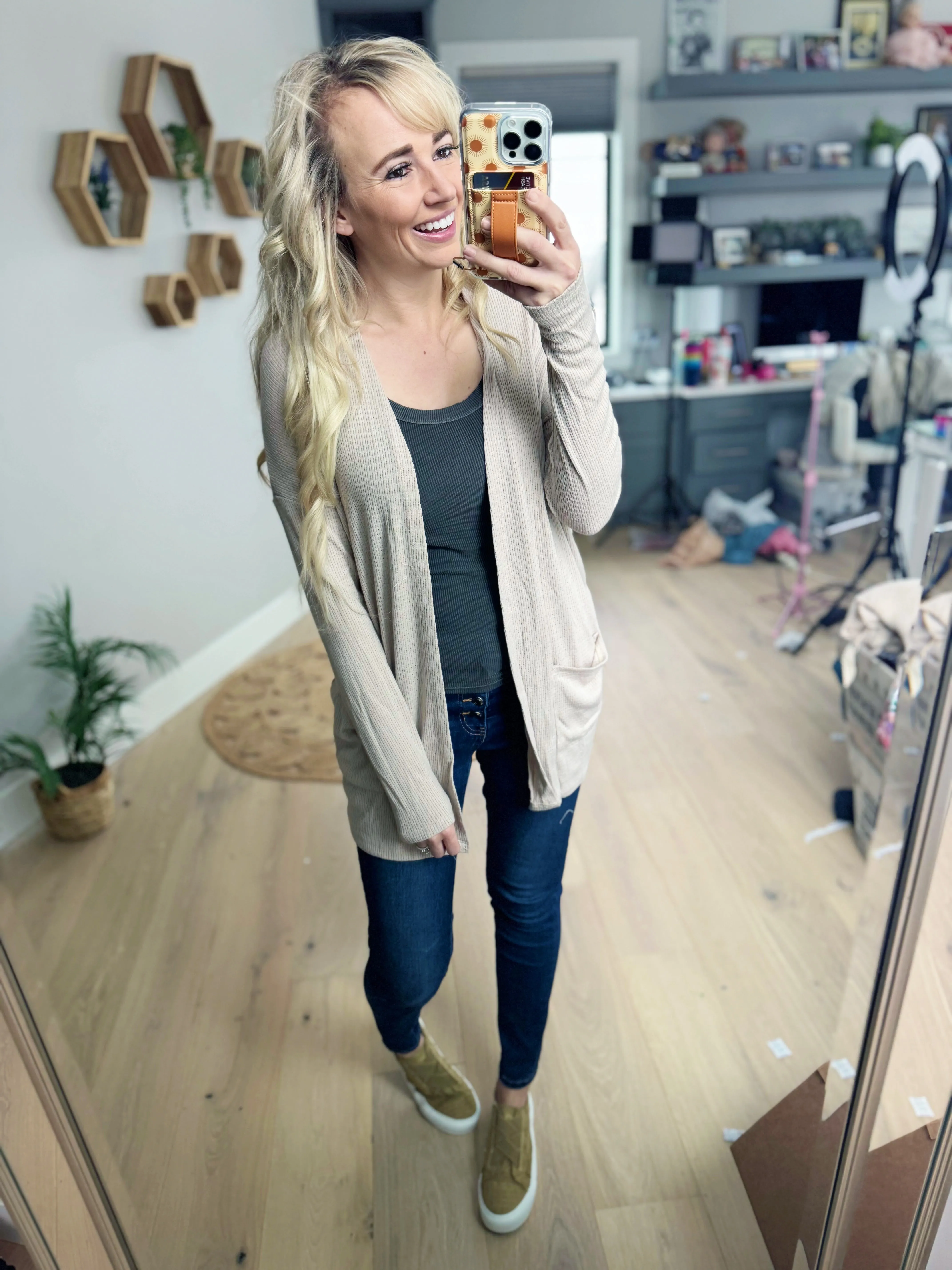 Experiences Cardigan in Taupe (SALE)