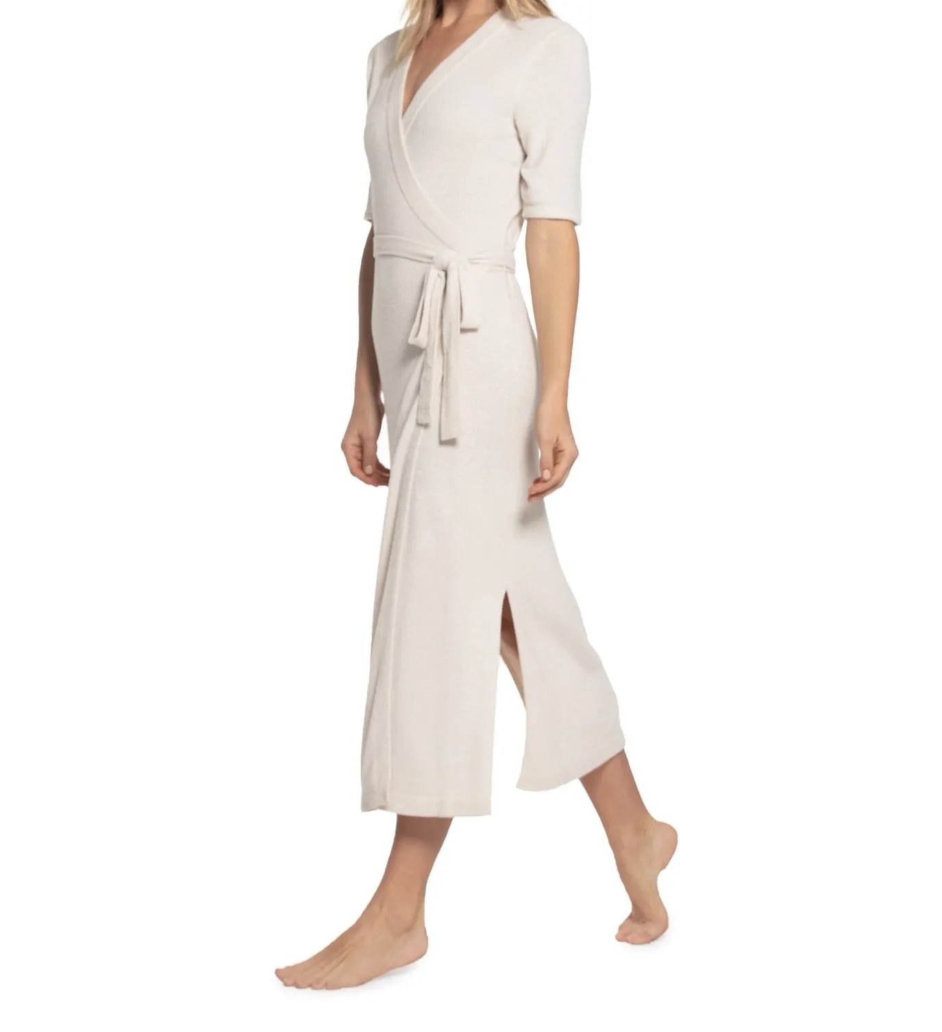 FINAL SALE - Barefoot Dreams Cozychic Ultra Lite Wrap Dress in Sand Dune
