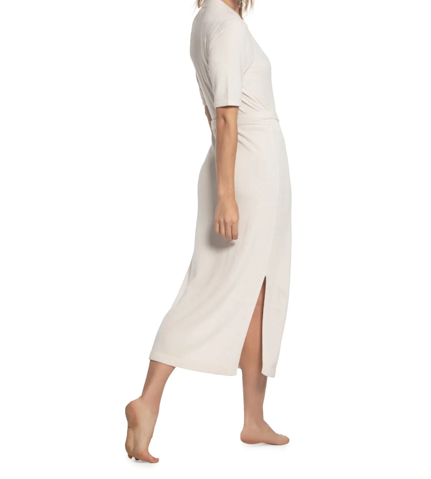 FINAL SALE - Barefoot Dreams Cozychic Ultra Lite Wrap Dress in Sand Dune