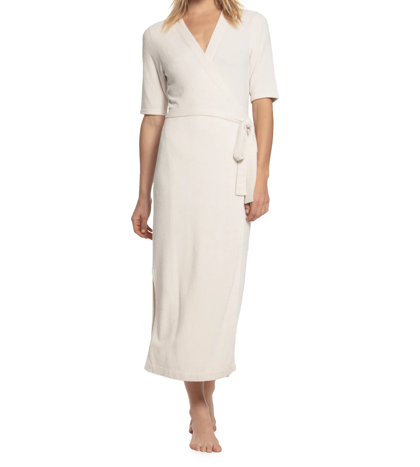 FINAL SALE - Barefoot Dreams Cozychic Ultra Lite Wrap Dress in Sand Dune