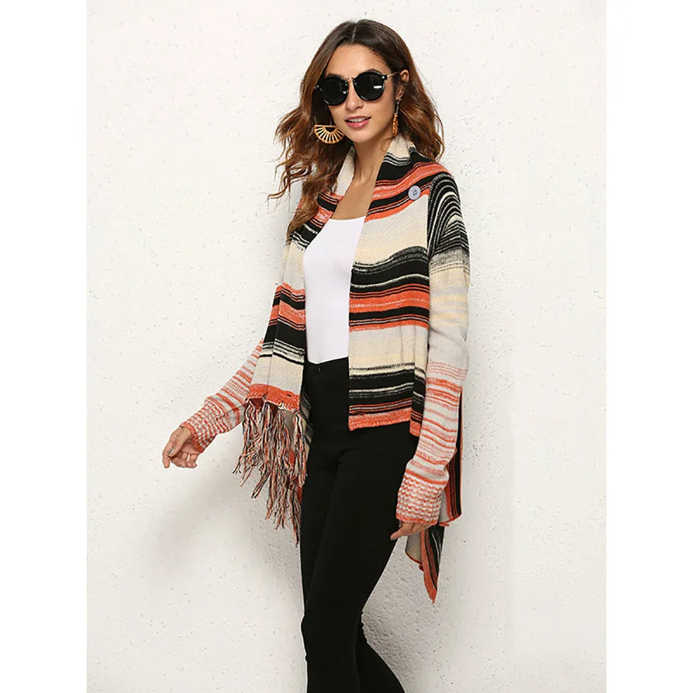 Fringe Vintage Sweater Cardigan