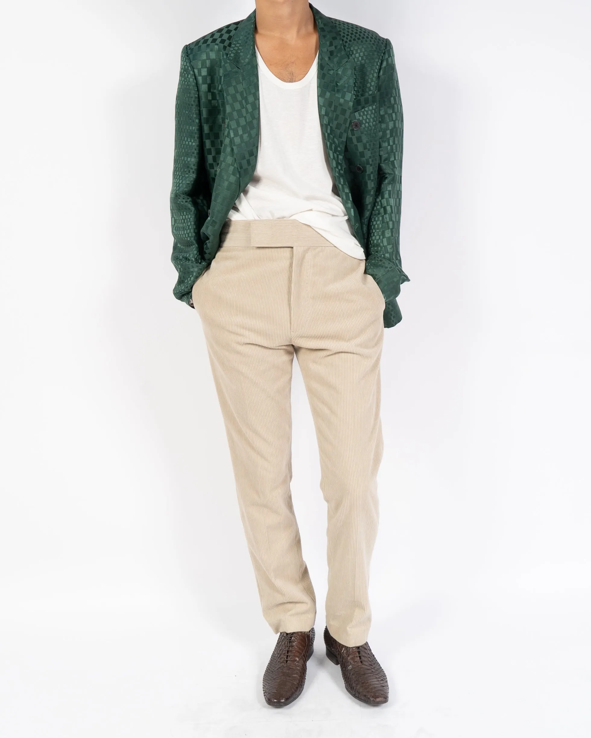 FW19 High-Waist Sand Cord Trousers Sample
