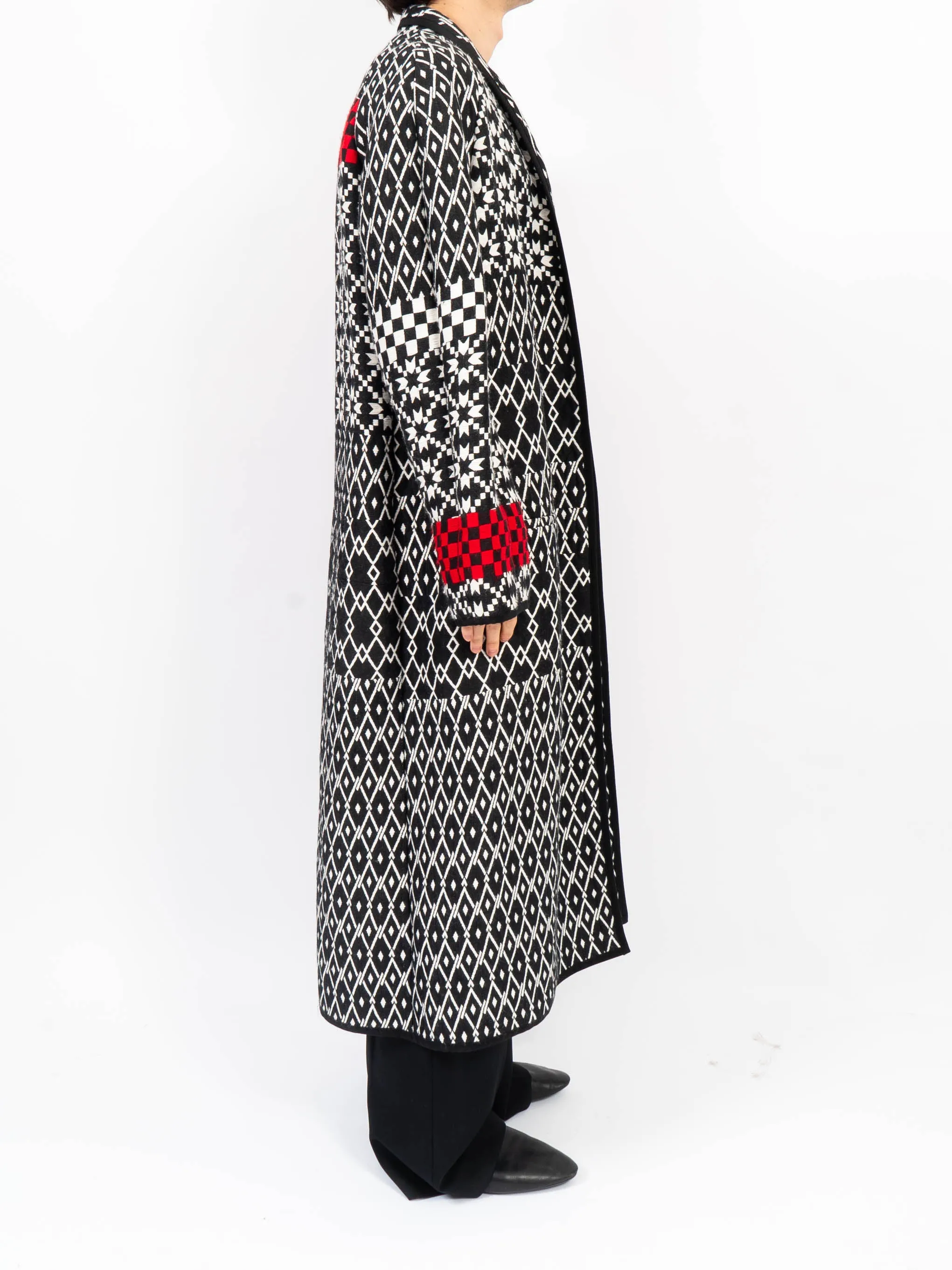 FW19 Jacquard Wool Perignor Coat