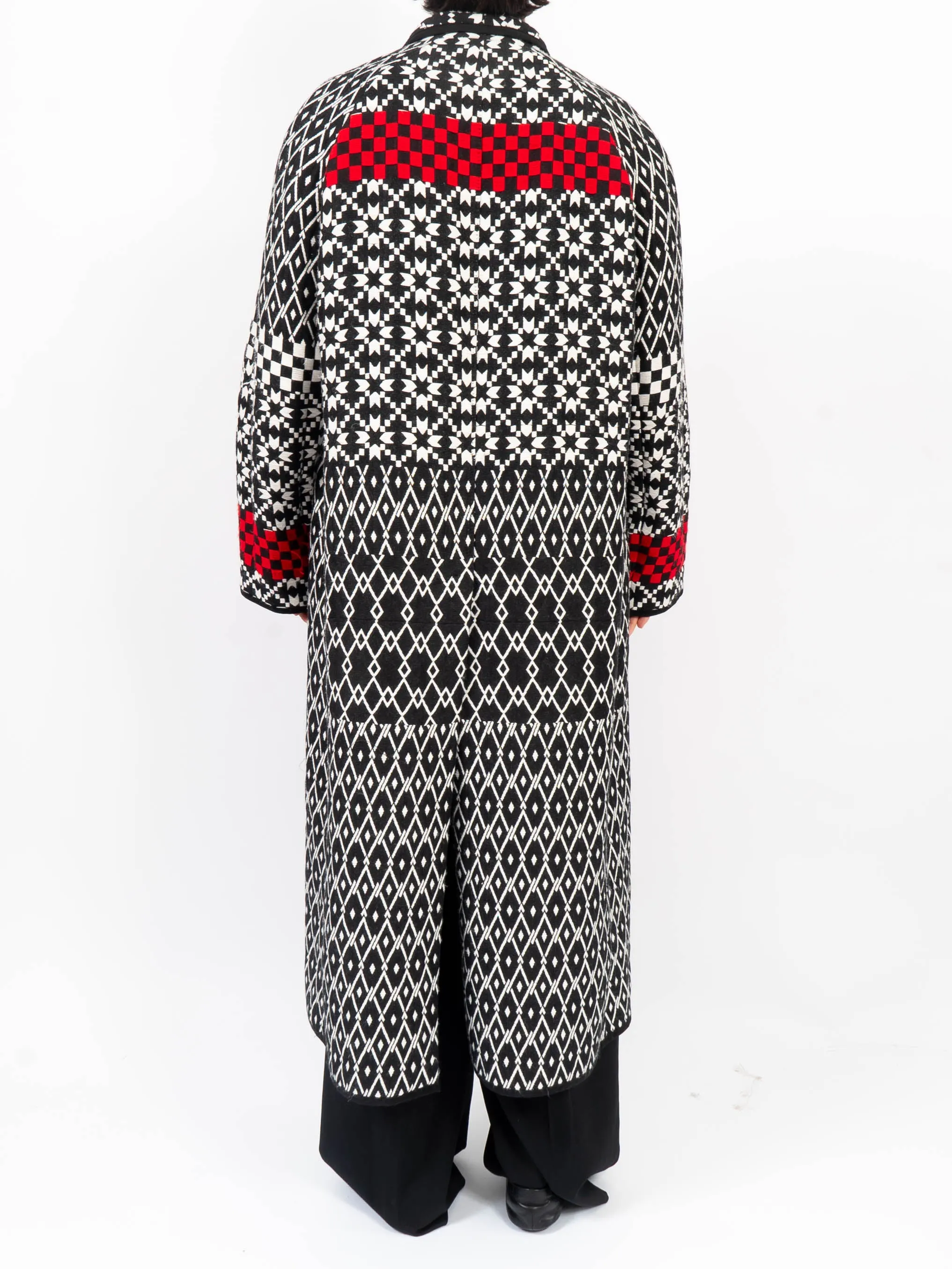 FW19 Jacquard Wool Perignor Coat