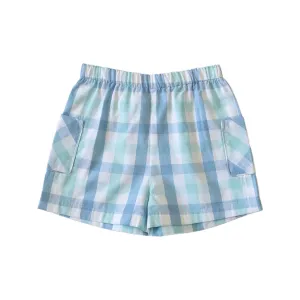 Holice Boys Shorts - Seaside Plaid