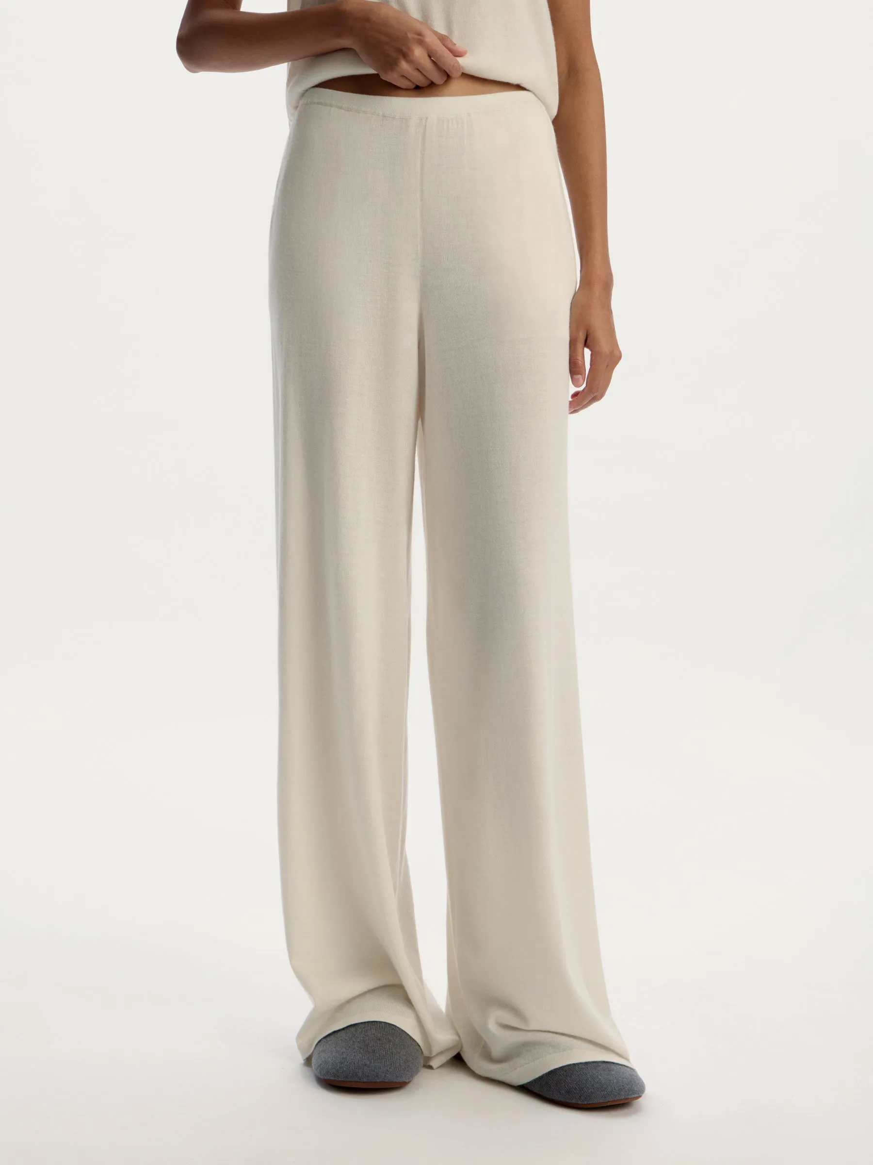Home wool-cashmere trousers