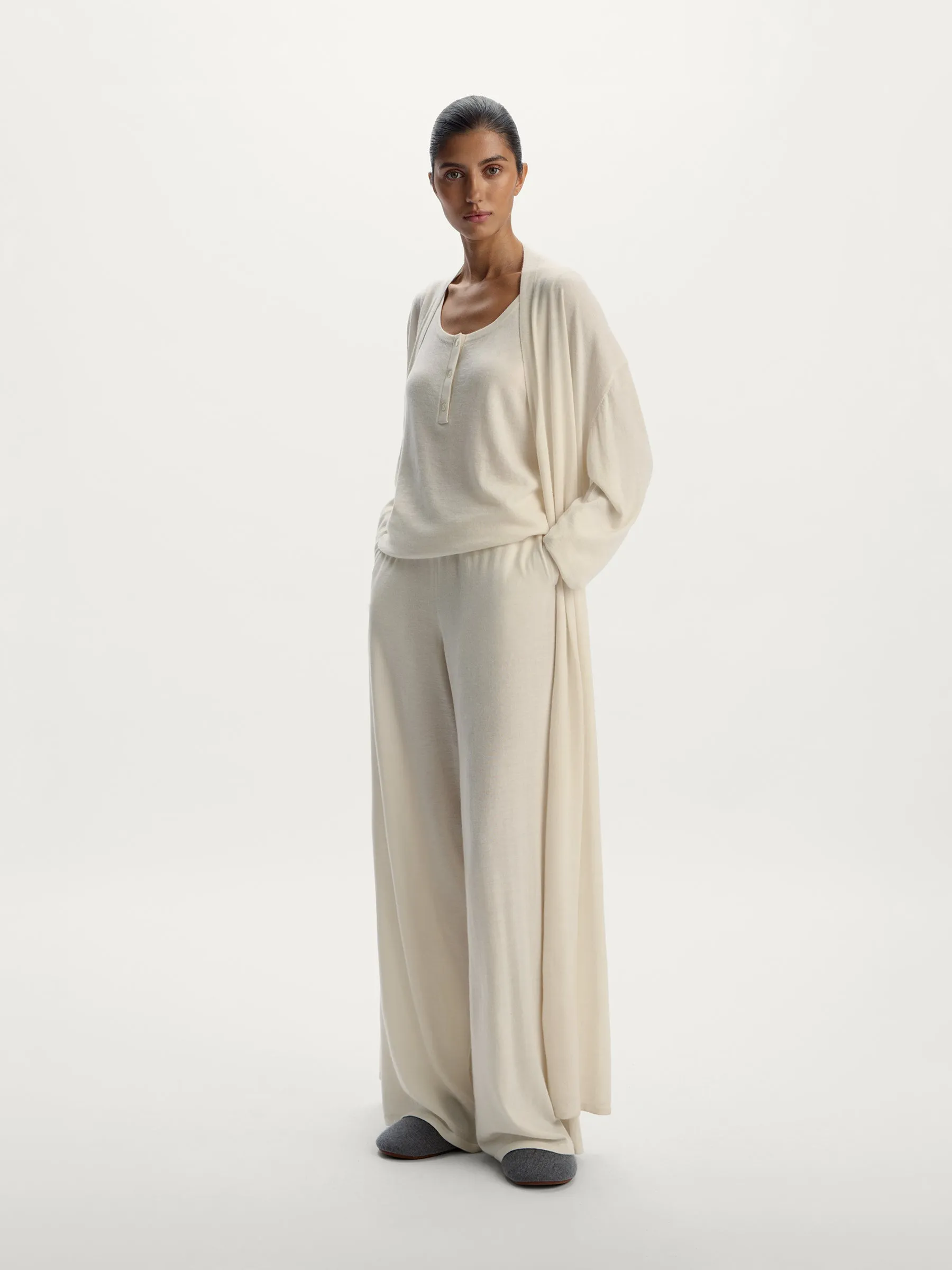 Home wool-cashmere trousers