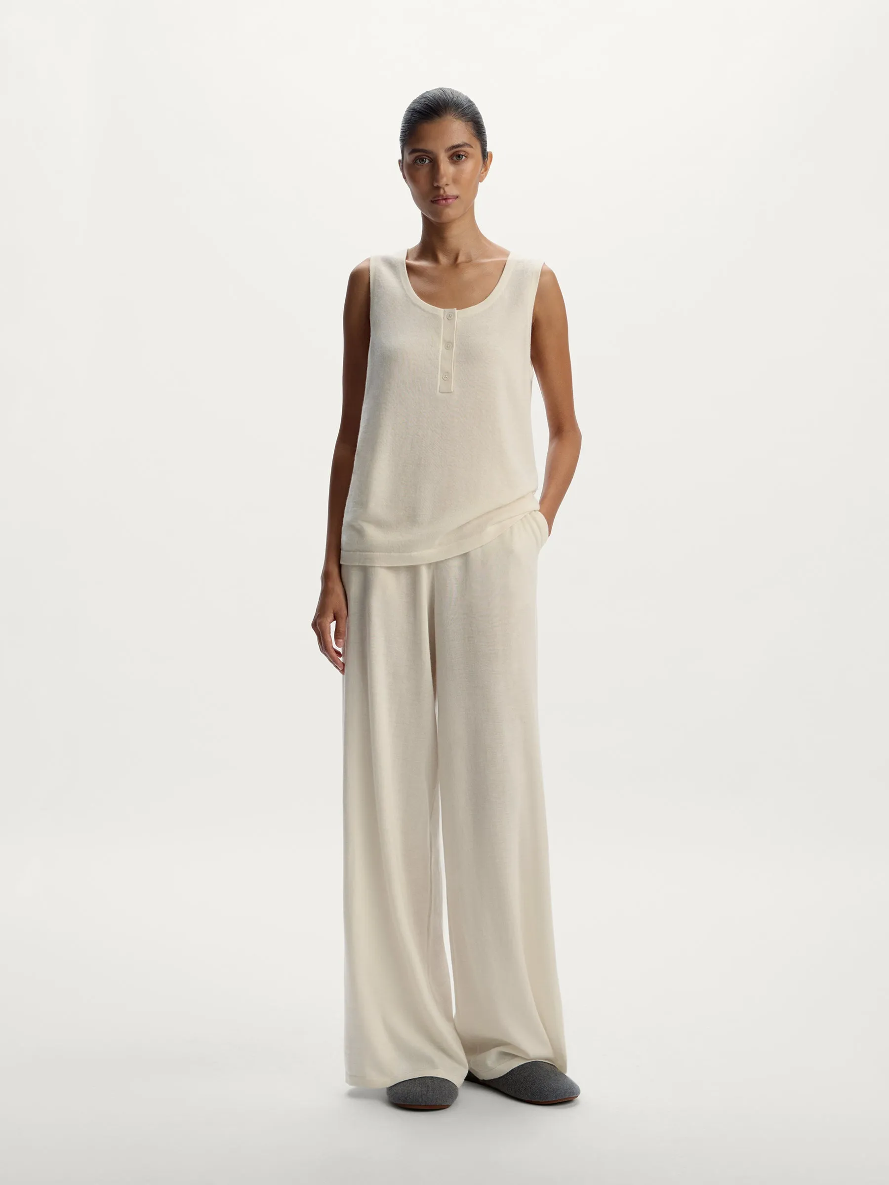 Home wool-cashmere trousers