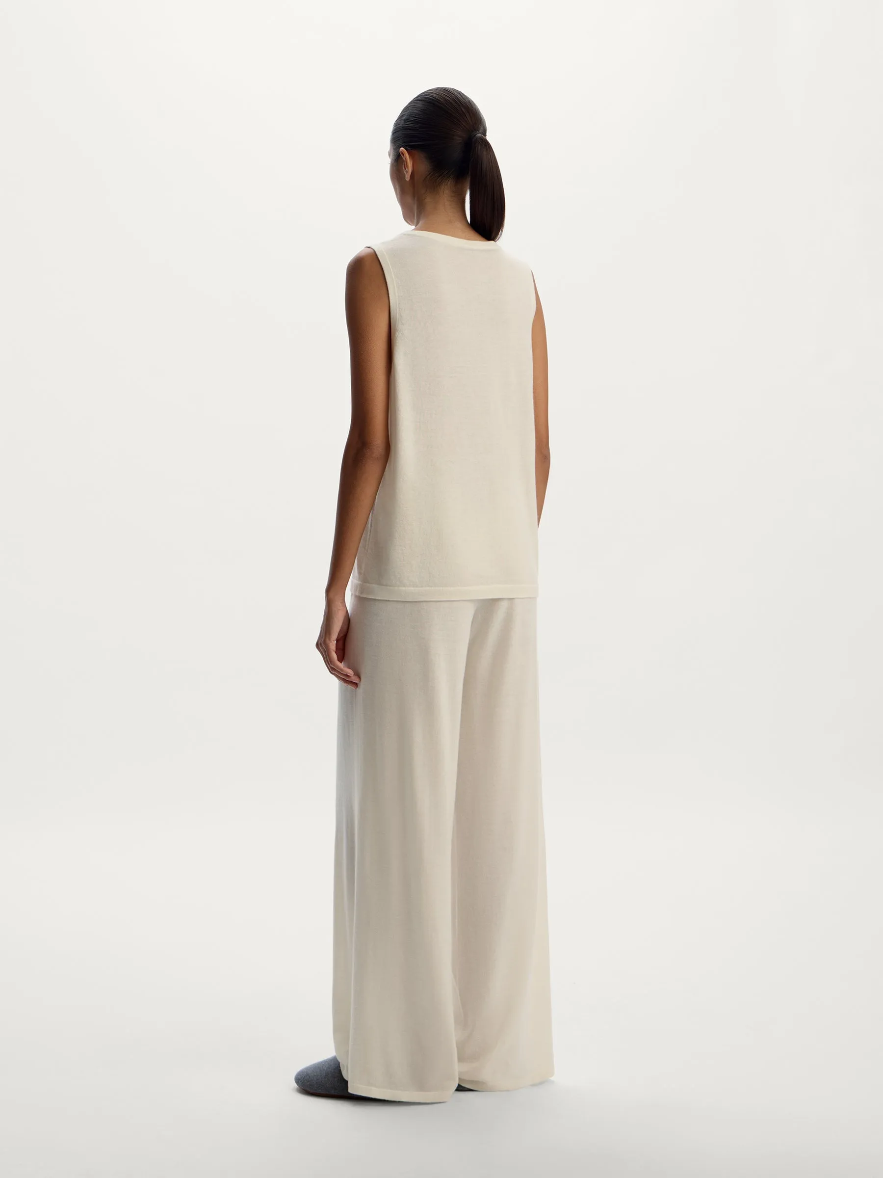 Home wool-cashmere trousers