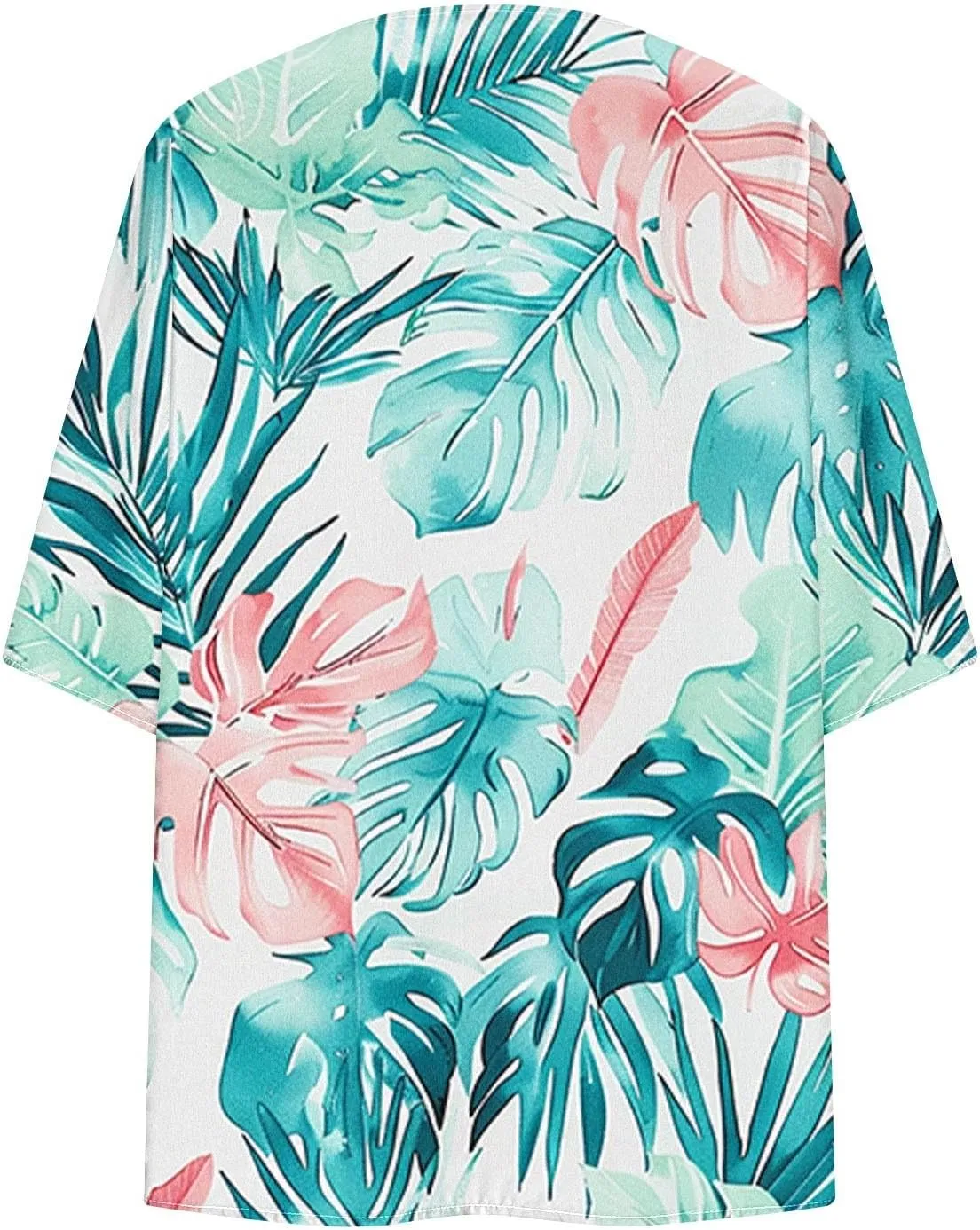 Kimonos for Women Comfy Beach Cover up Sheer Loose Open Front Cardigan Tops Blouse Summer Vacation Outfits