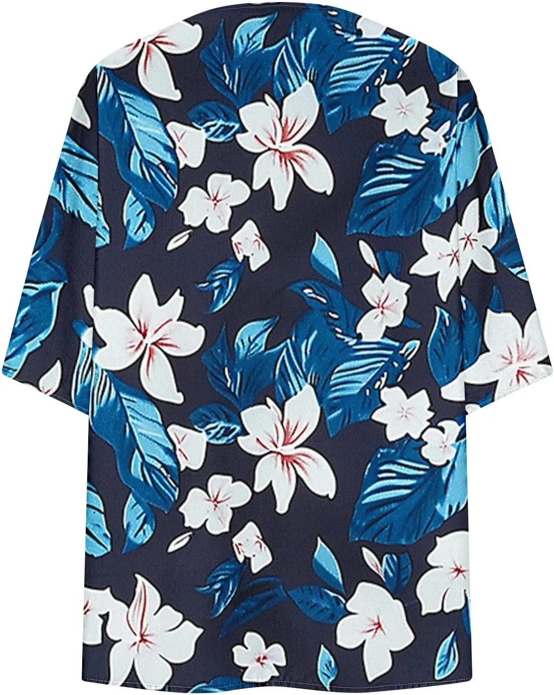 Kimonos for Women Comfy Beach Cover up Sheer Loose Open Front Cardigan Tops Blouse Summer Vacation Outfits