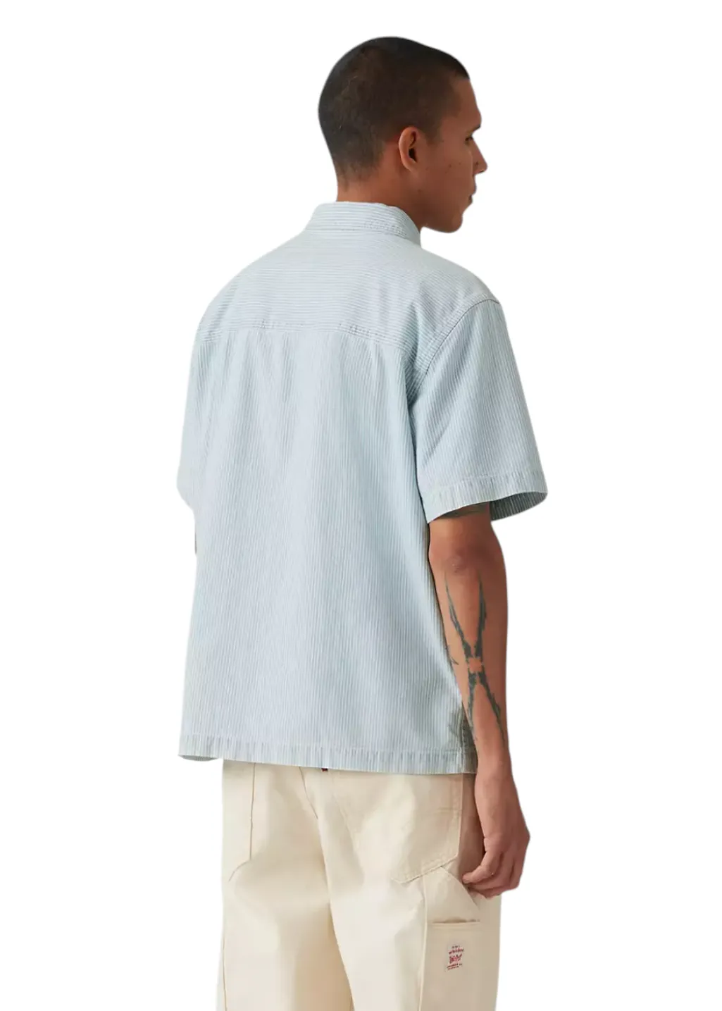 Levi's - S/S Dalton Worker - Lenox Bleached Railroad Stripe