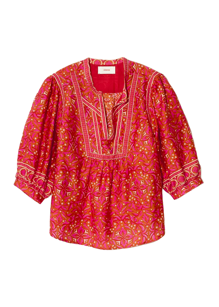 Lola top in pink terra