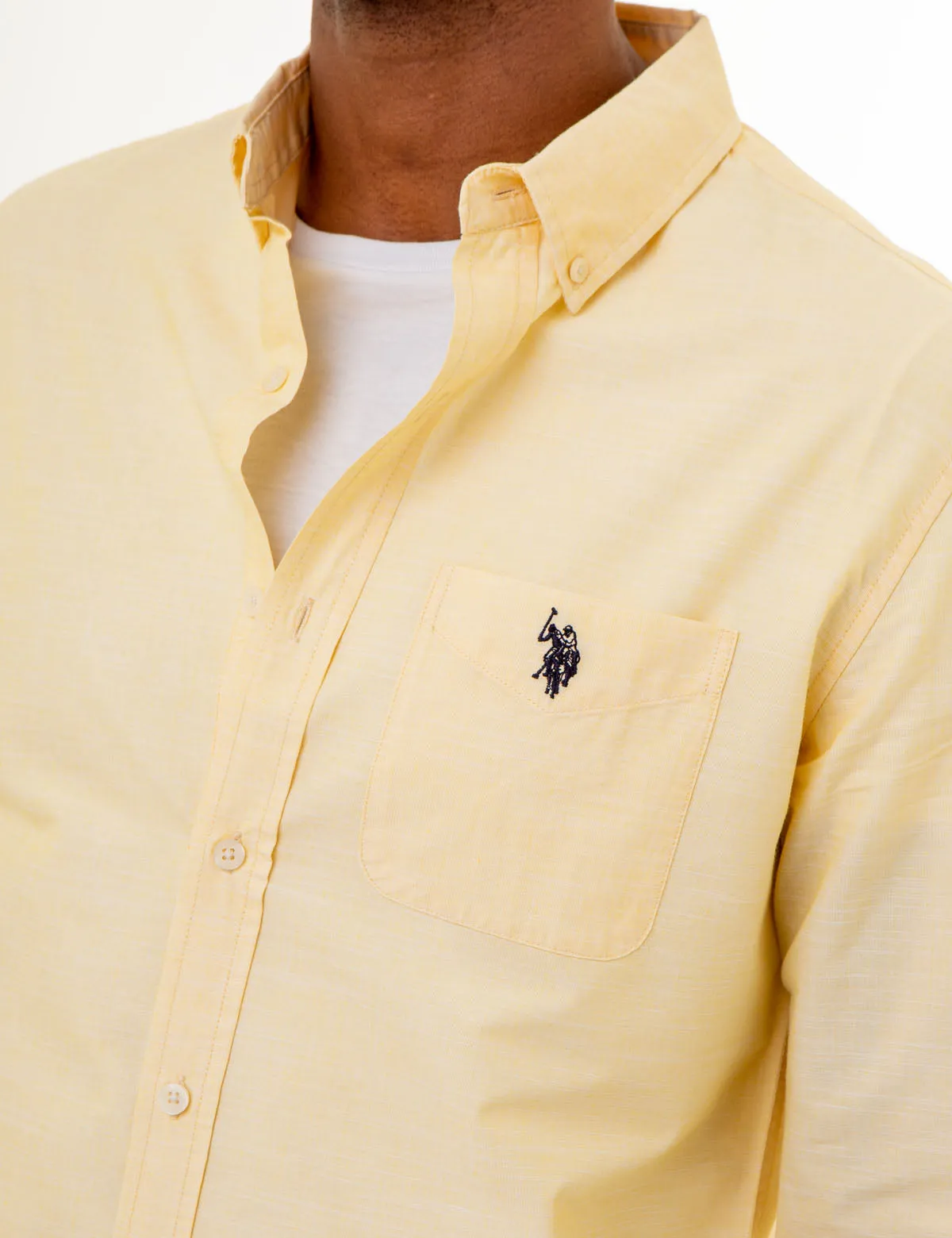 LONG SLEEVE END ON END WOVEN SHIRT