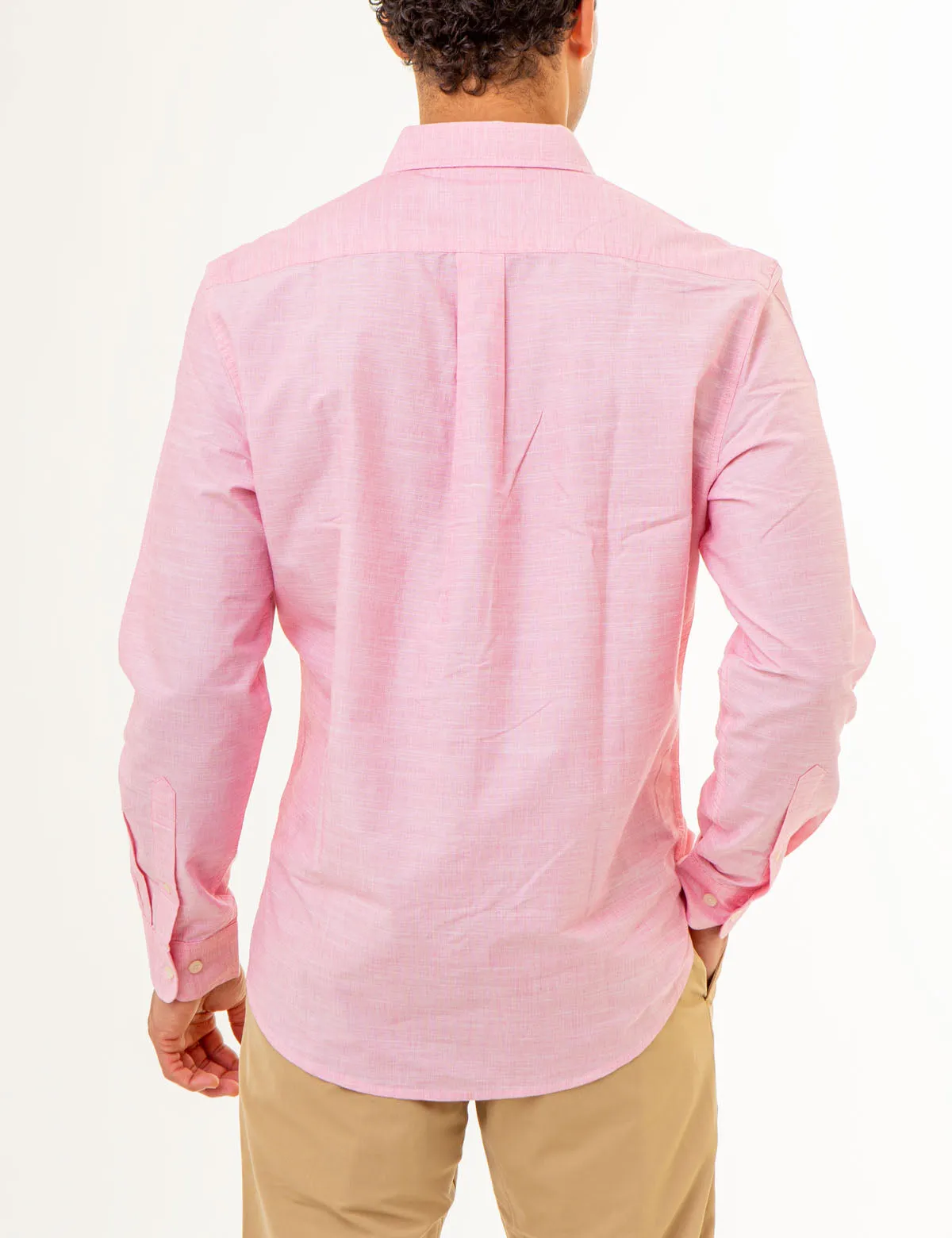 LONG SLEEVE END ON END WOVEN SHIRT