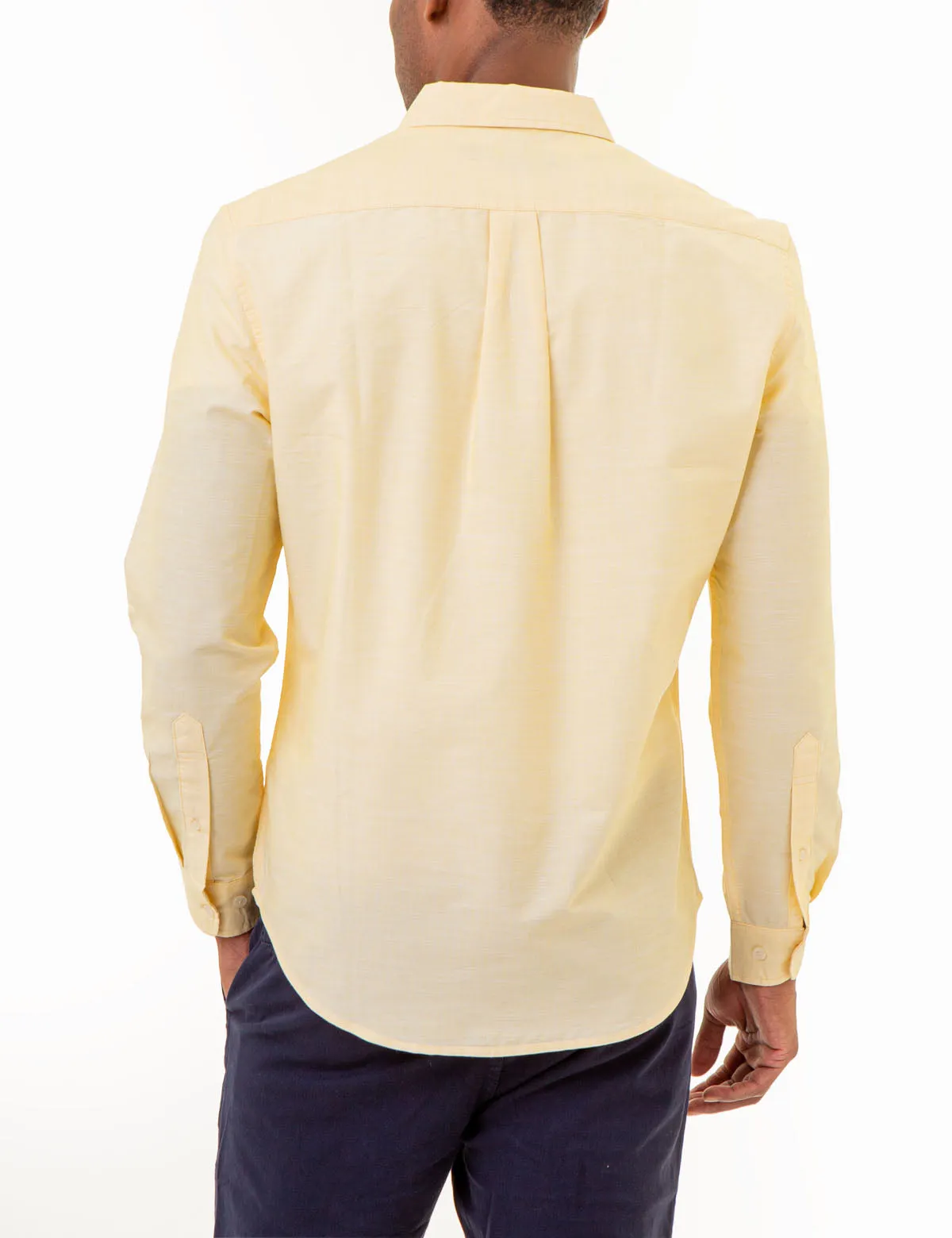 LONG SLEEVE END ON END WOVEN SHIRT