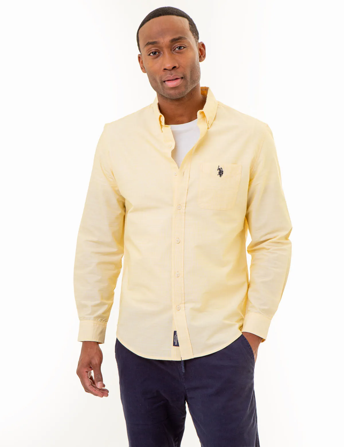 LONG SLEEVE END ON END WOVEN SHIRT