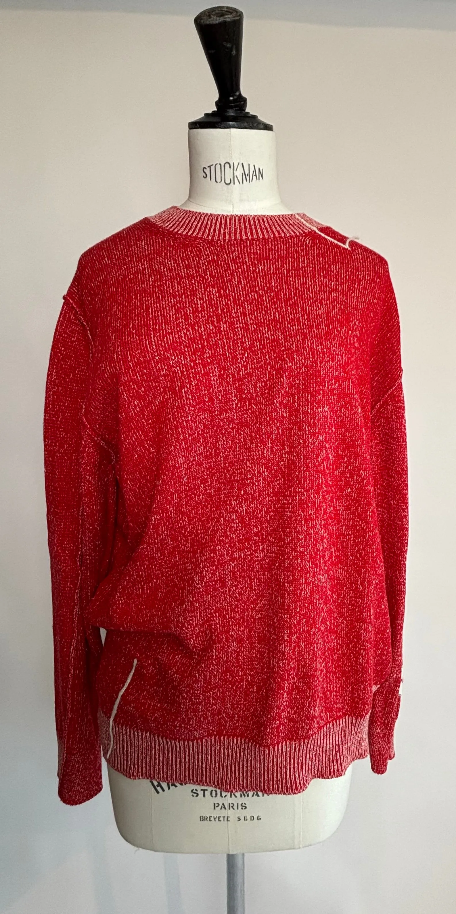 Longo Knitwear - Speckle Sweater in Red, Green, or Navy