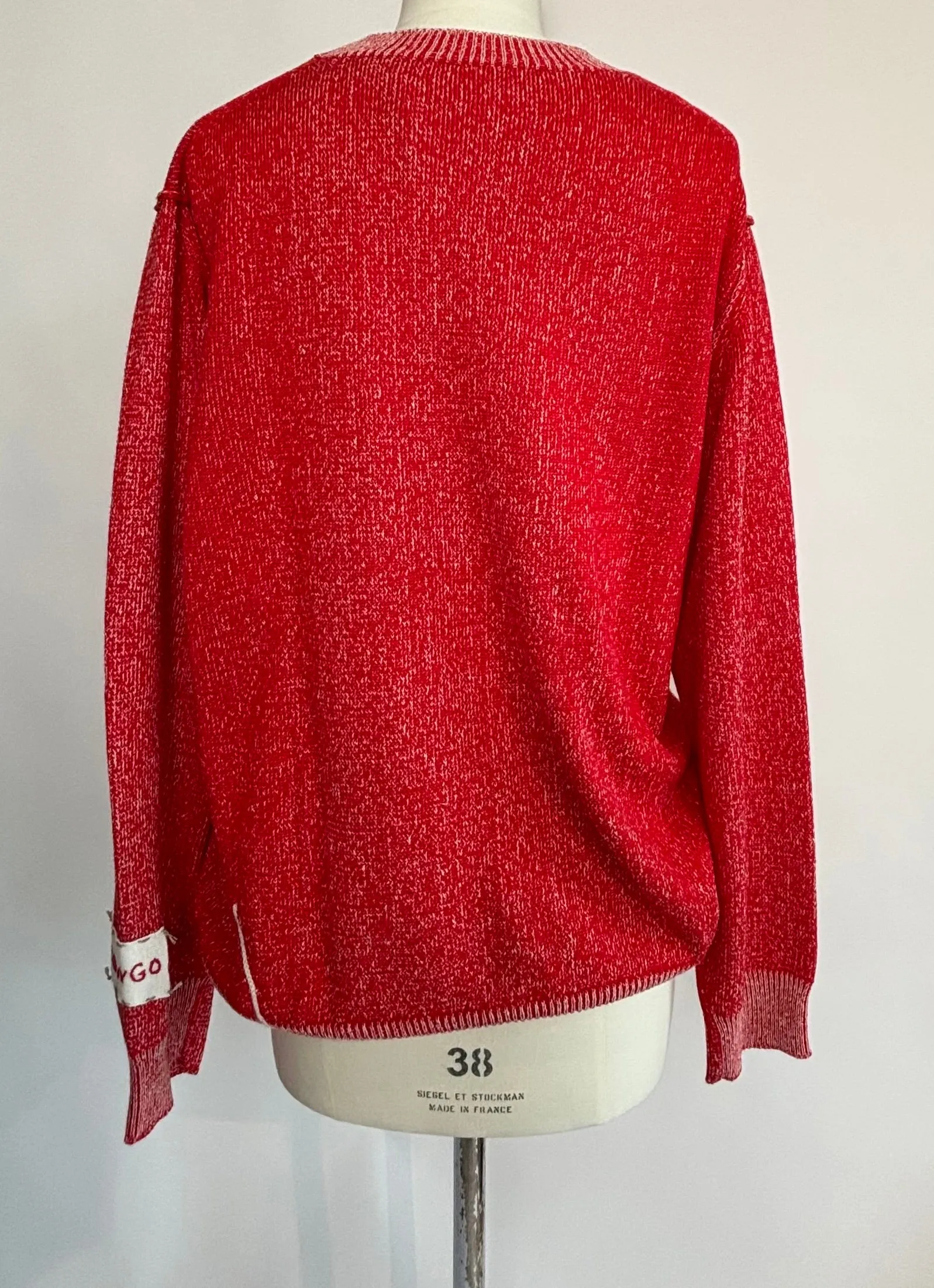 Longo Knitwear - Speckle Sweater in Red, Green, or Navy