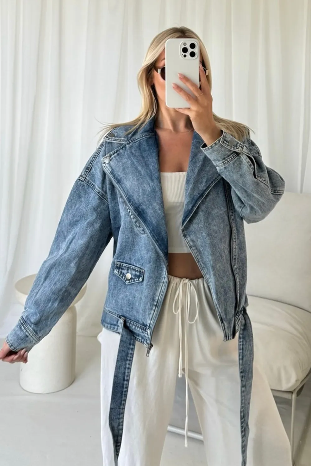 Luci blue denim jacket