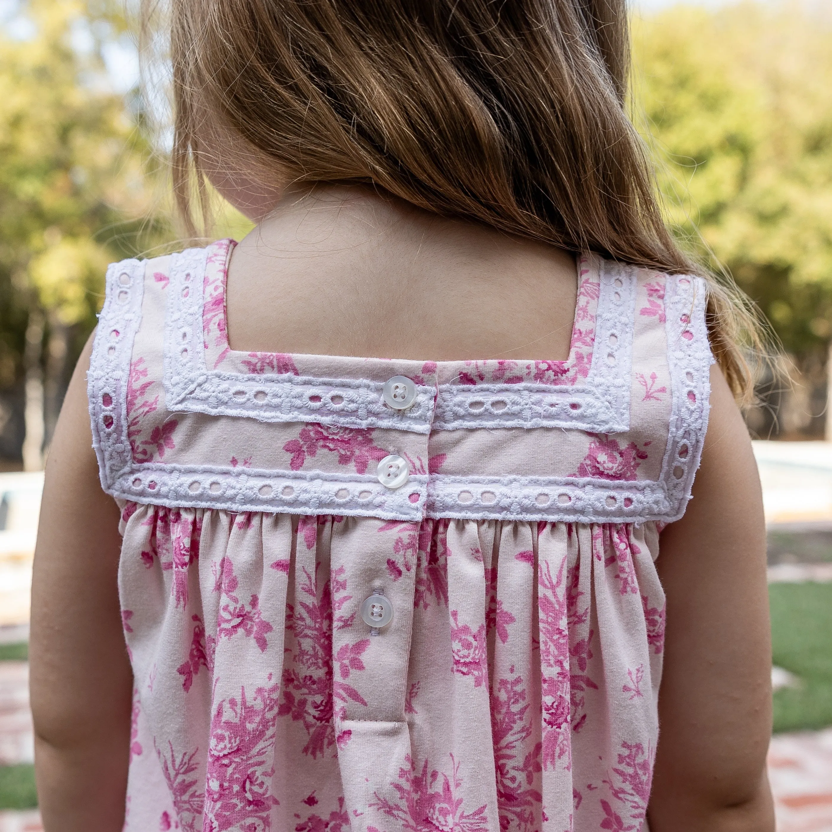 Lyra Girls Bloomer Set - Pink Vintage Floral