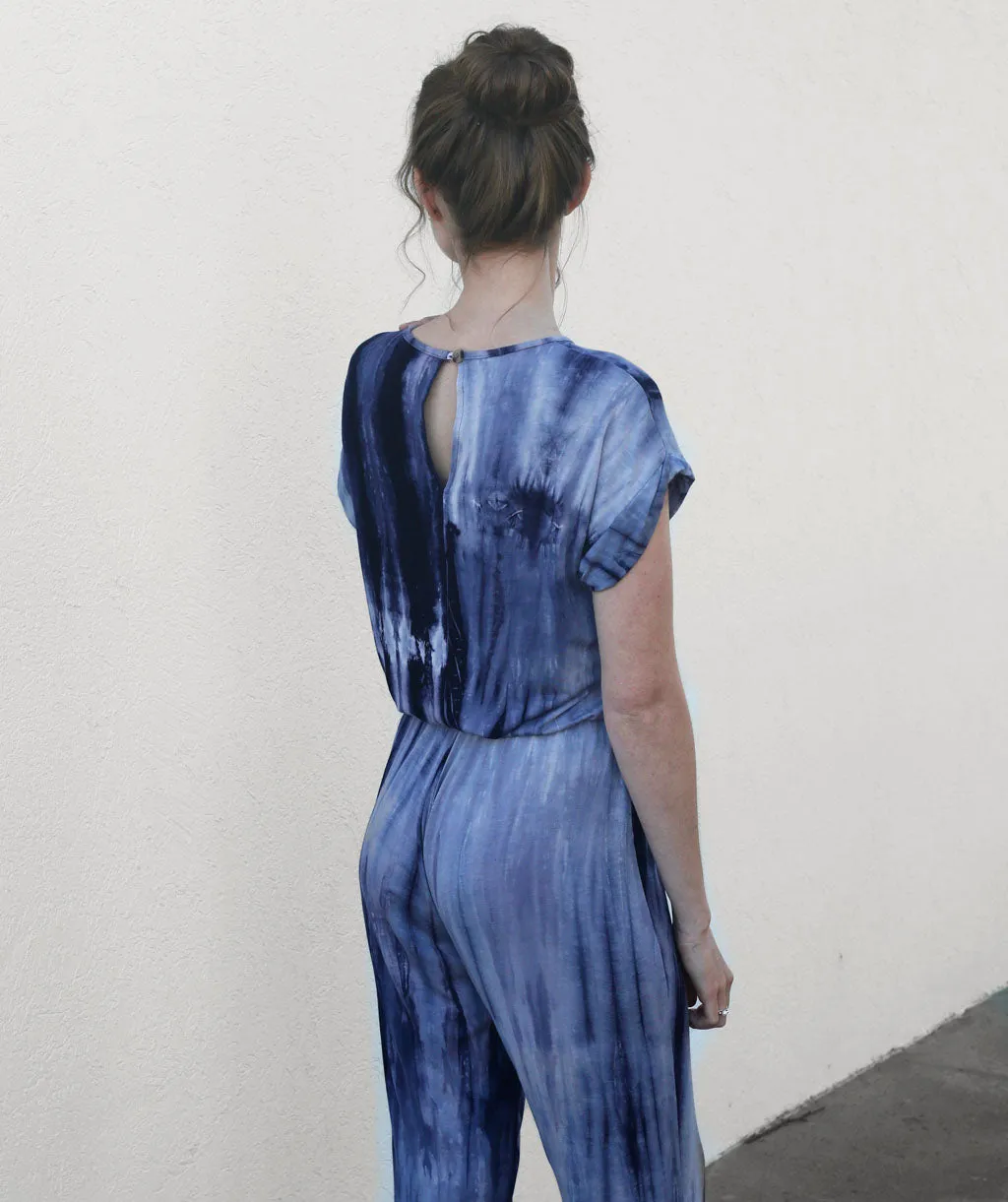 MARKET tie dye jumpsuit in Indigo<br/>(Less than perfect)