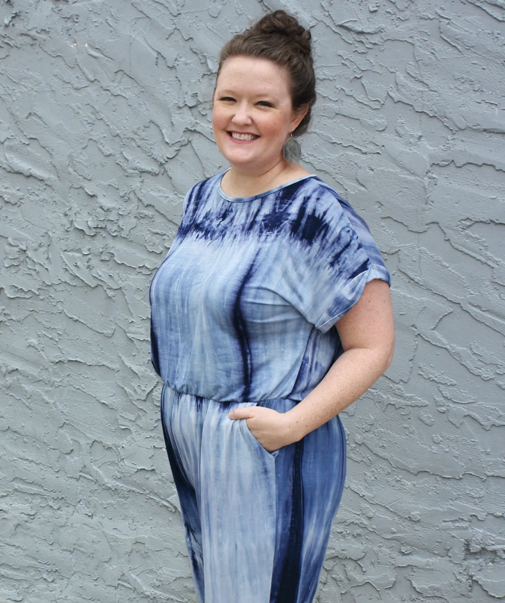 MARKET tie dye jumpsuit in Indigo<br/>(Less than perfect)