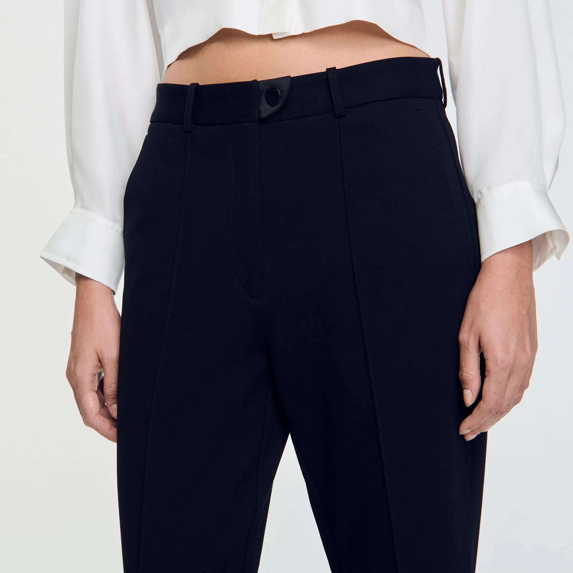 Milord Technical Material Trousers Black