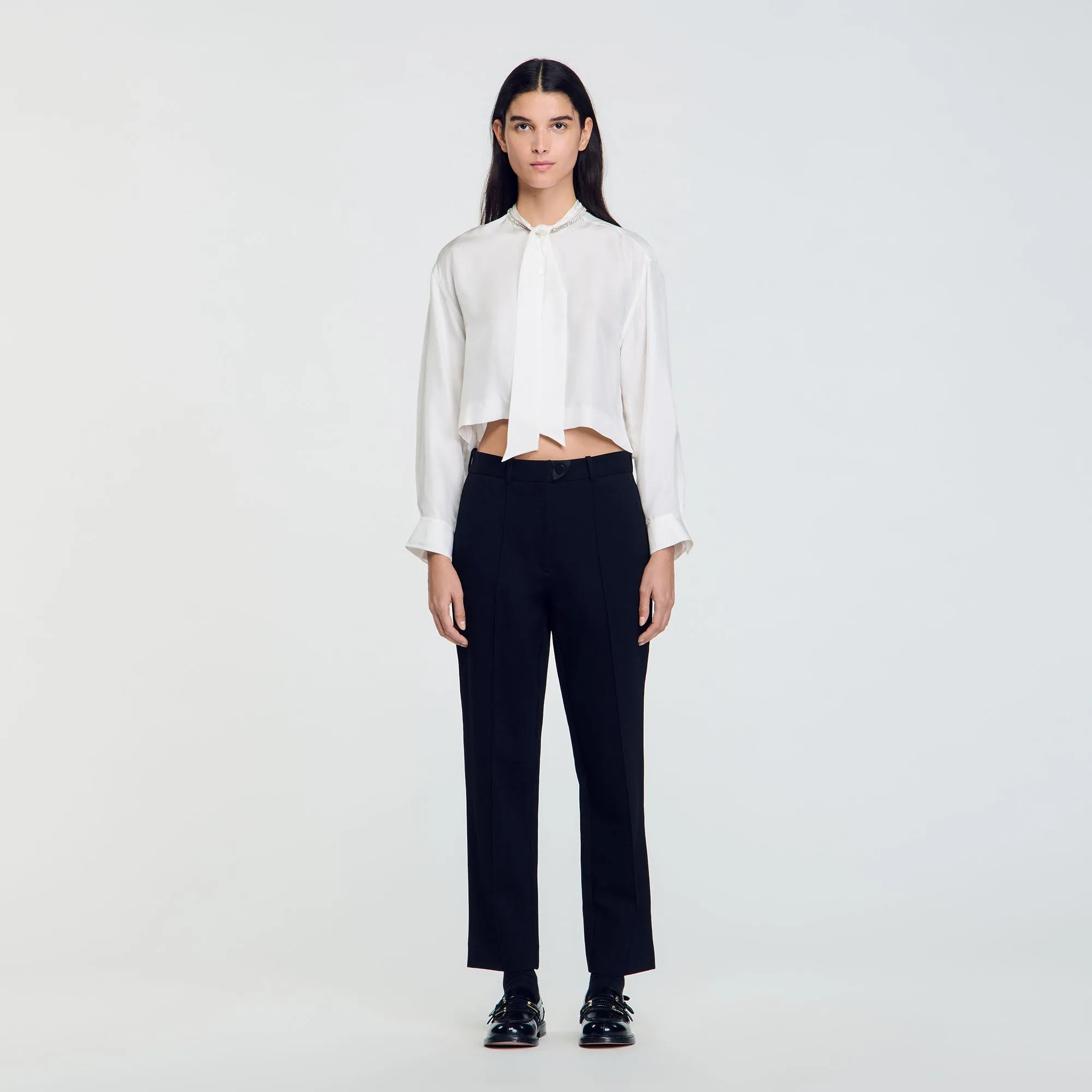 Milord Technical Material Trousers Black