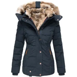 Modieuze Dames Jas – Lange Mouwen, Capuchon & Zachte Parka voor Koude Dagen